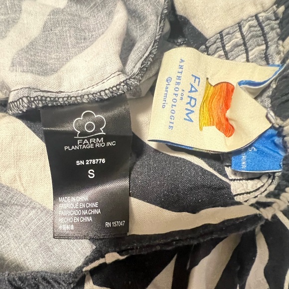 Farm Rio x Anthropologie Puff-Sleeve
Printed Linen Jumpsuit - Picture 11 of 15